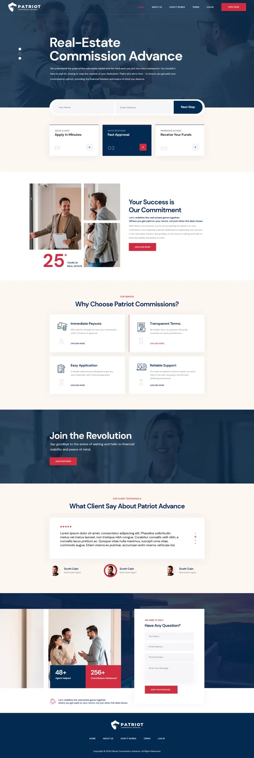 Patriot Commission Advance